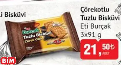 ETİ BURÇAK ÇÖREKOTLU TUZLU BİSKÜVİ